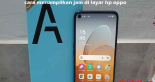 cara menampilkan jam di hp oppo