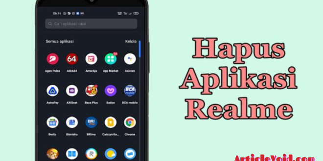 Cara Hapus Aplikasi Bawaan Realme
