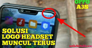 cara menghilangkan tanda headset di hp oppo