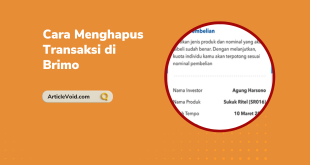 Cara Menghapus Transaksi di Brimo